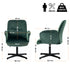 Modern Velvet Office Chair, Adjustable Swivel - THOMASINA RELAX GREEN