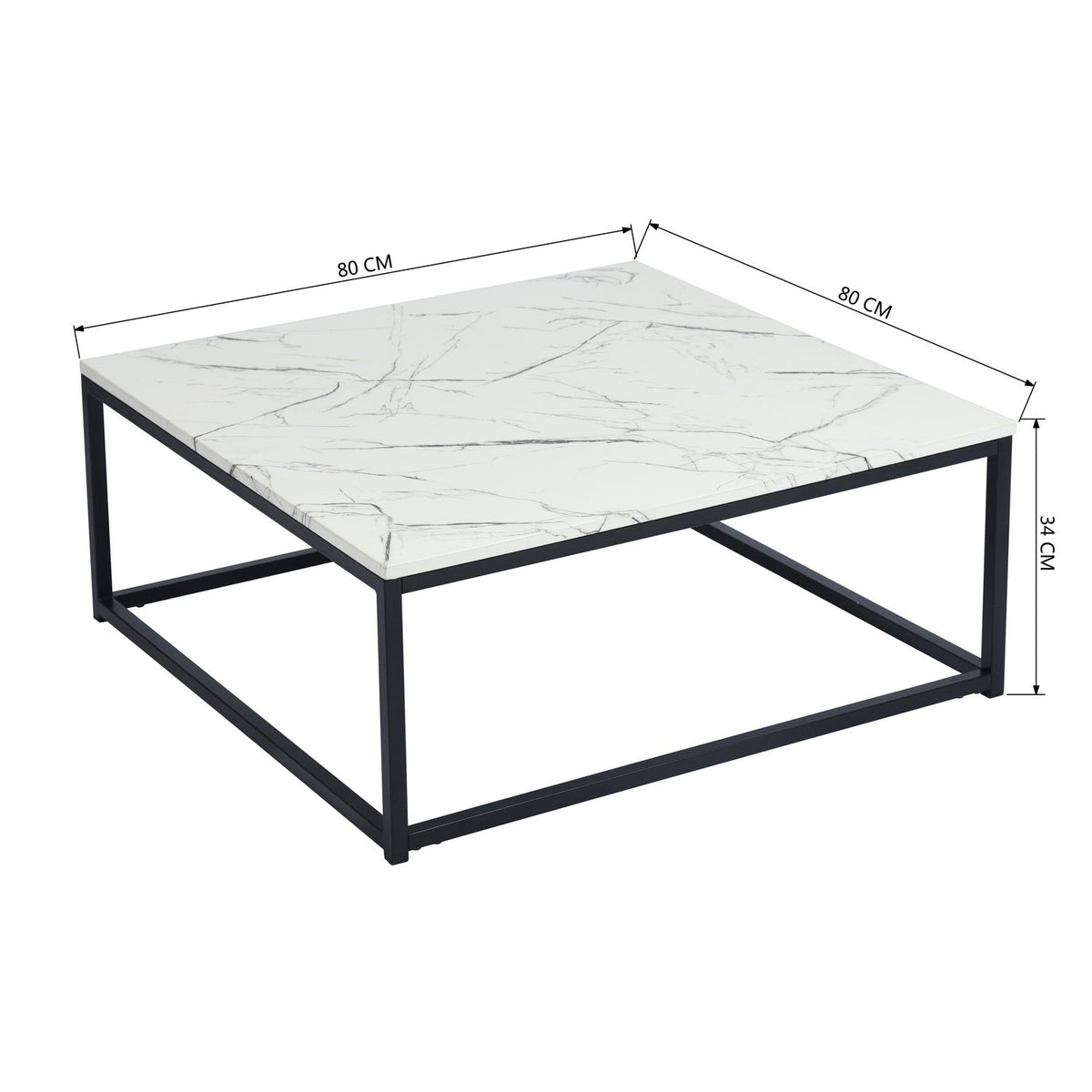 Adria Black Leg Coffee Table