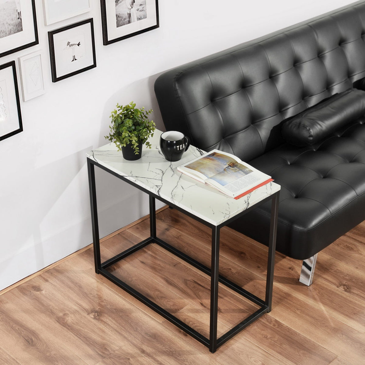 Adria Black Leg End Table