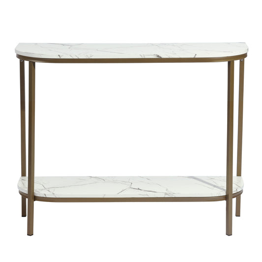 Adria Gold Leg Console Table