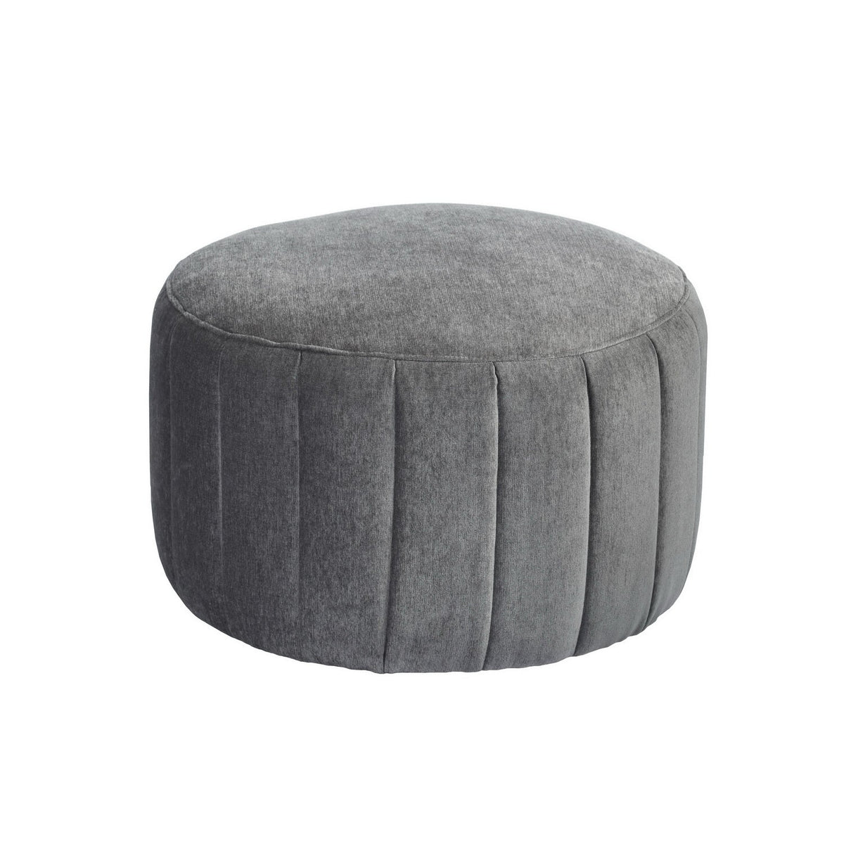 Akbar Large Grey Ottoman