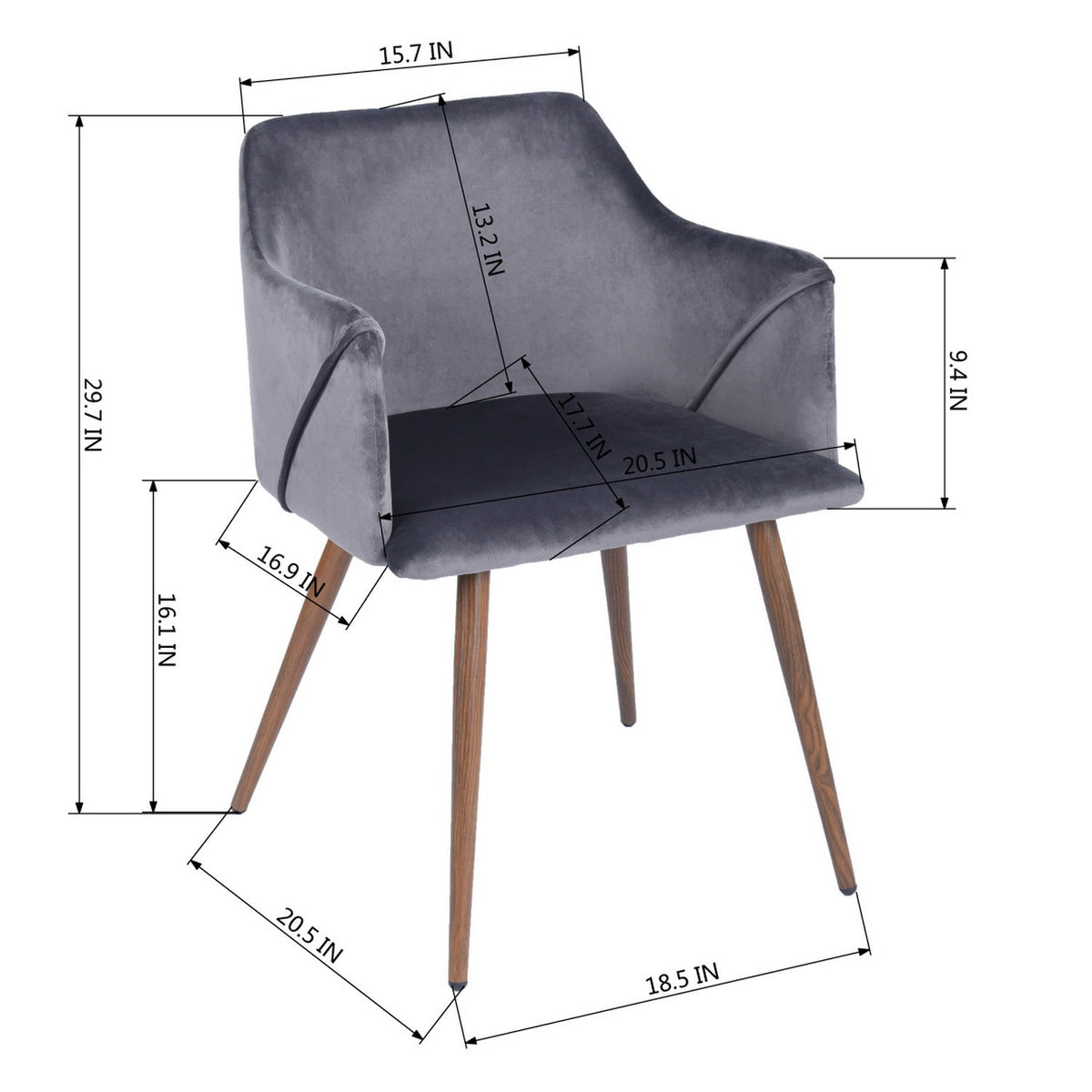 Aldridge Grey Dining Chairs