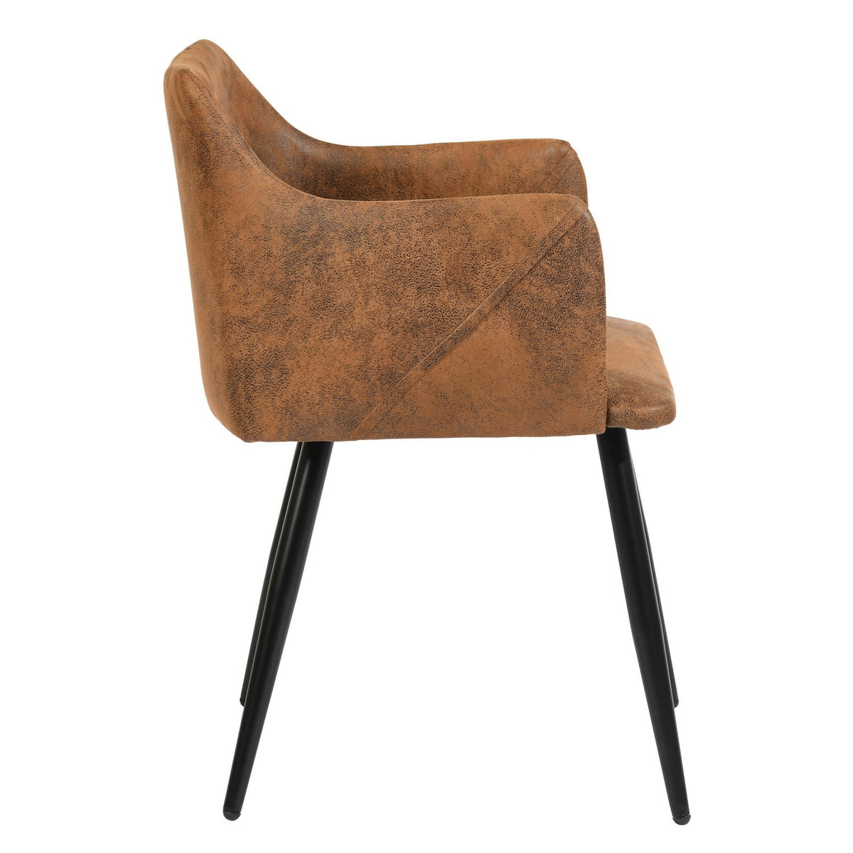 Aldridge Suede Brown Dining Chair