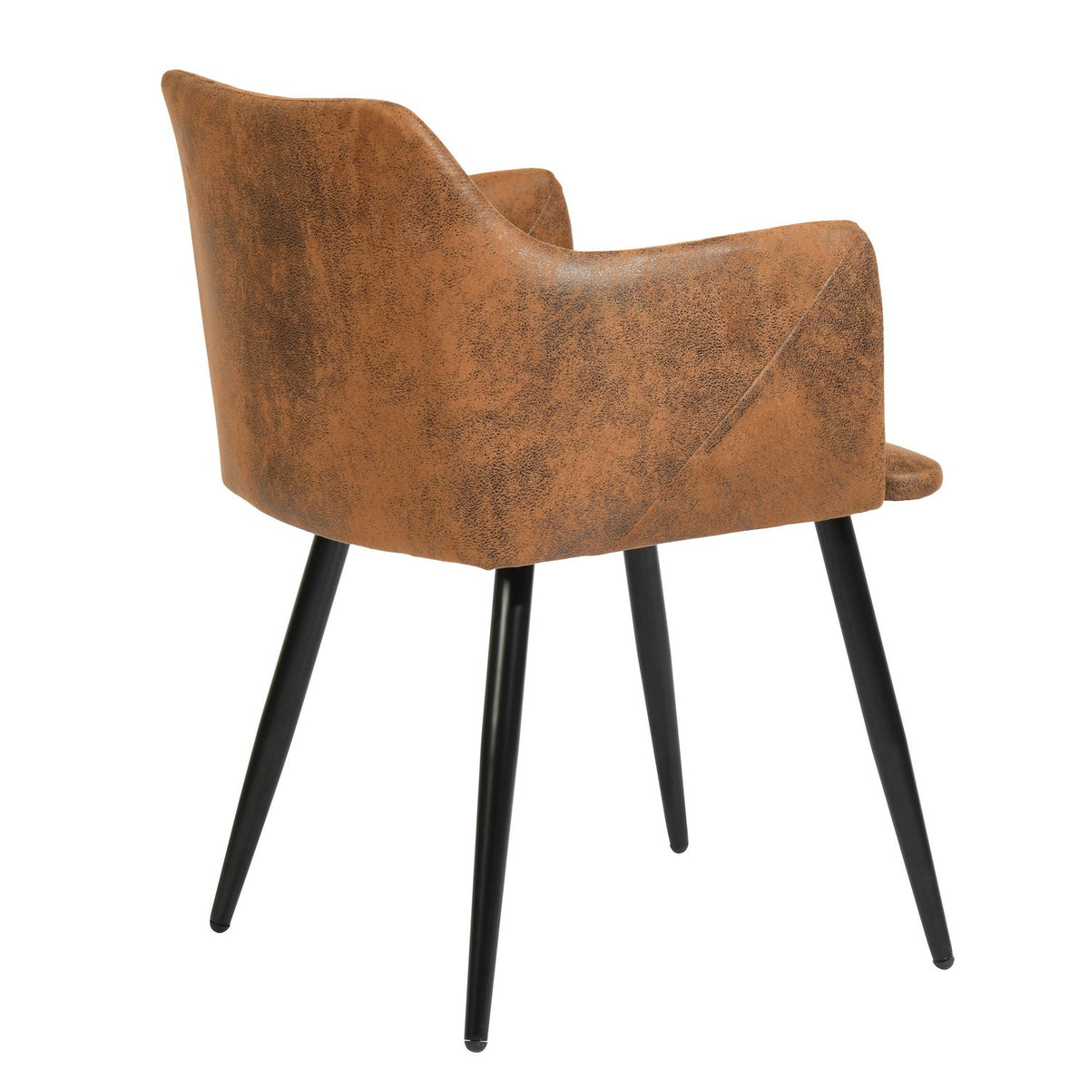 Aldridge Suede Brown Dining Chair