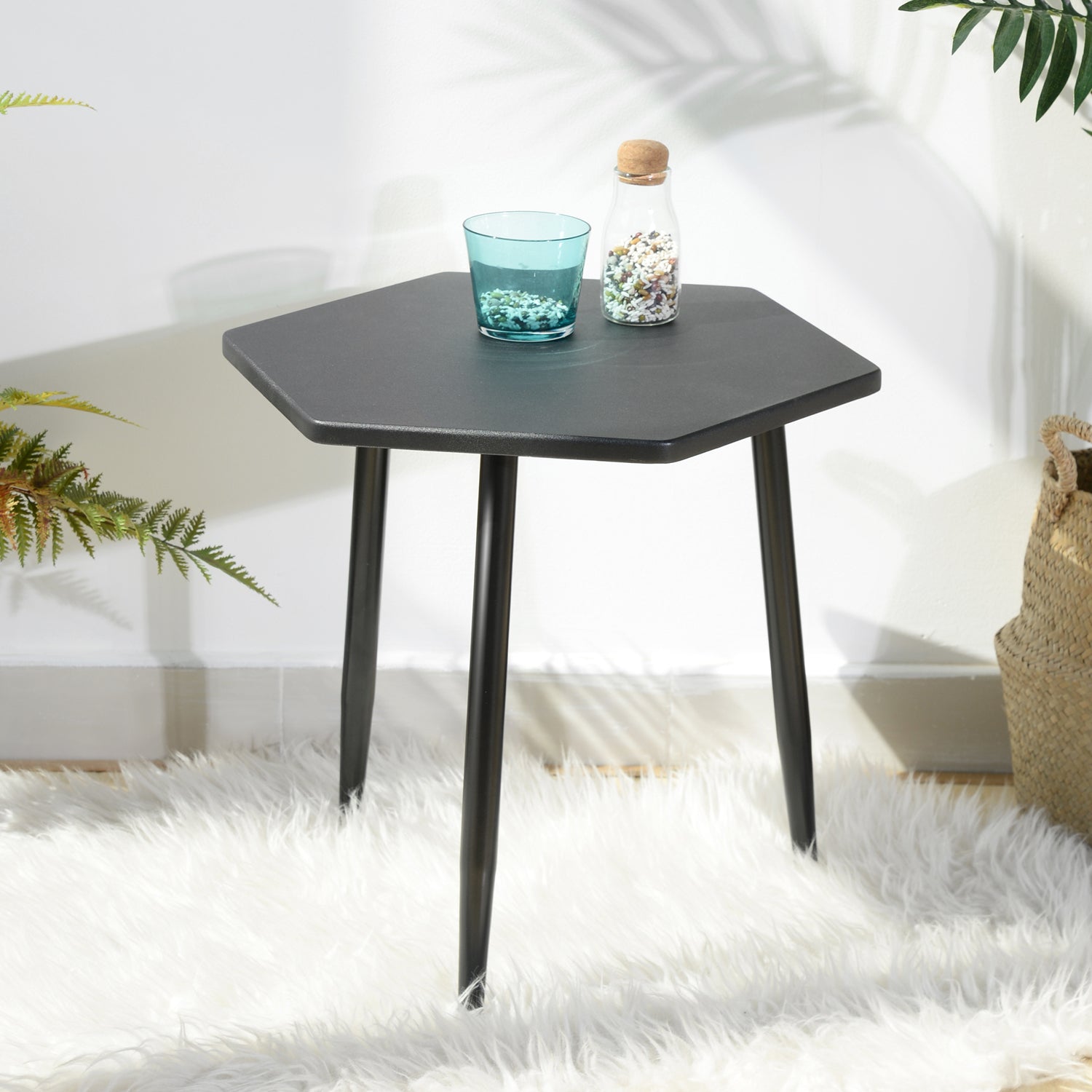 Alea Matt Black Coffee Table