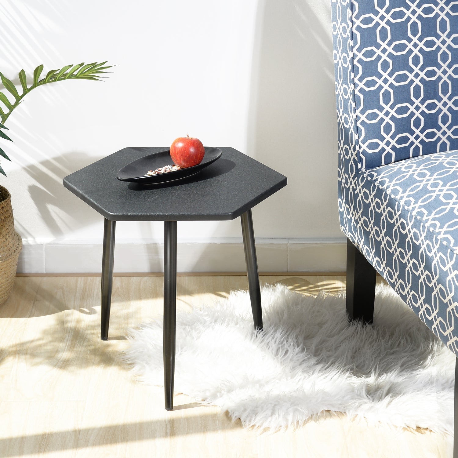 Alea Matt Black Coffee Table