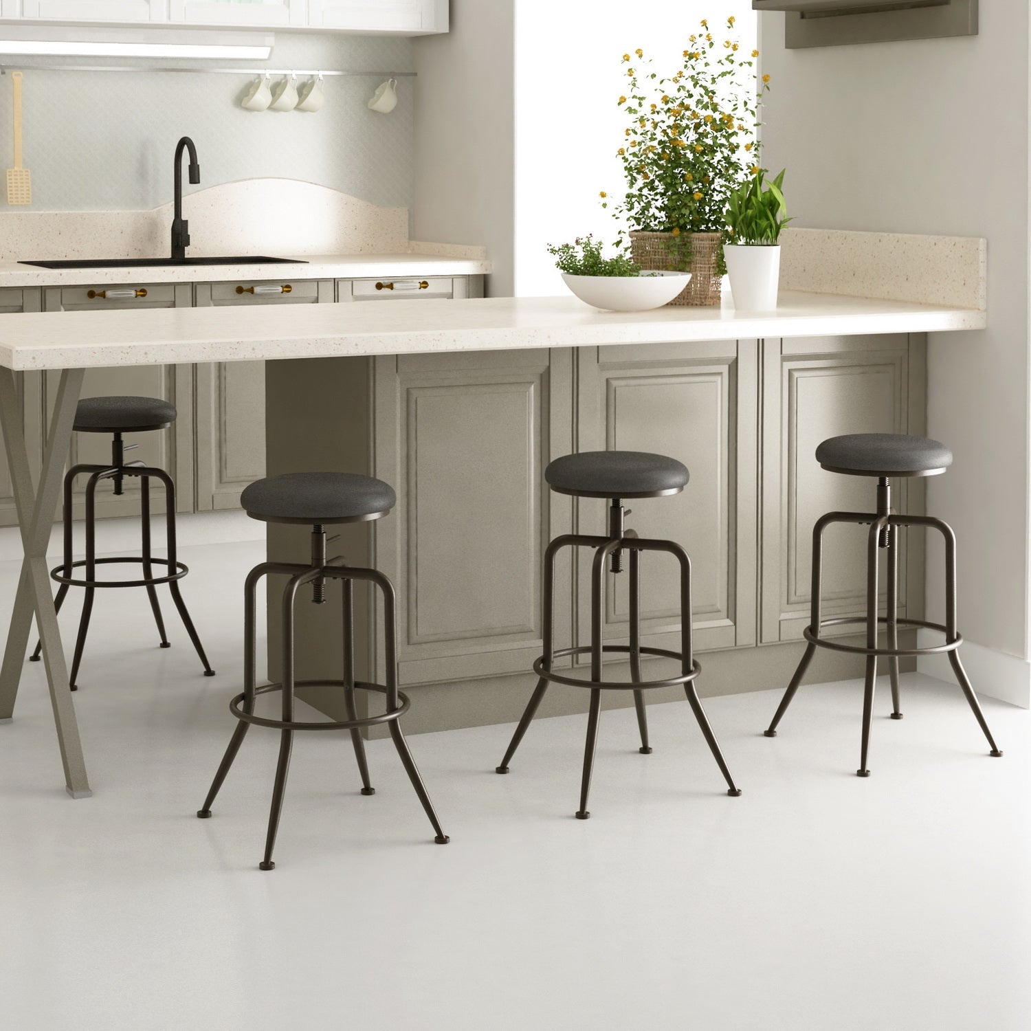 Anacletus Pvc Bar Stools