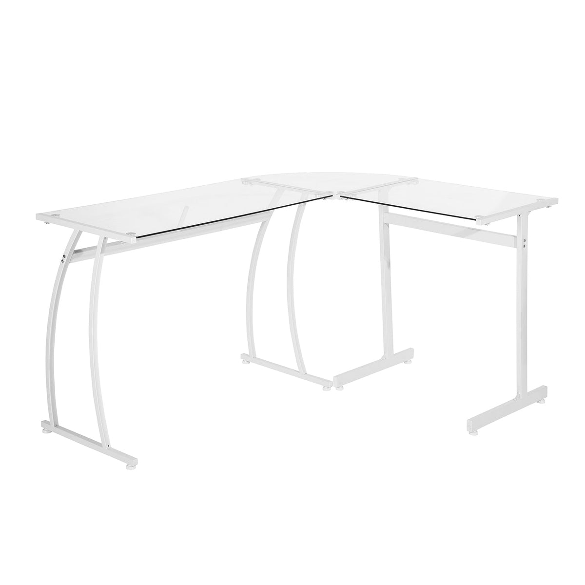 Arlette Clear Glass Office Desk