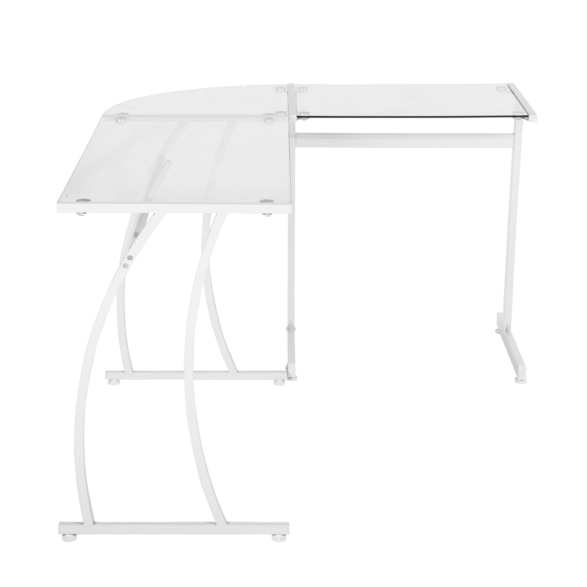 Arlette Clear Glass Office Desk