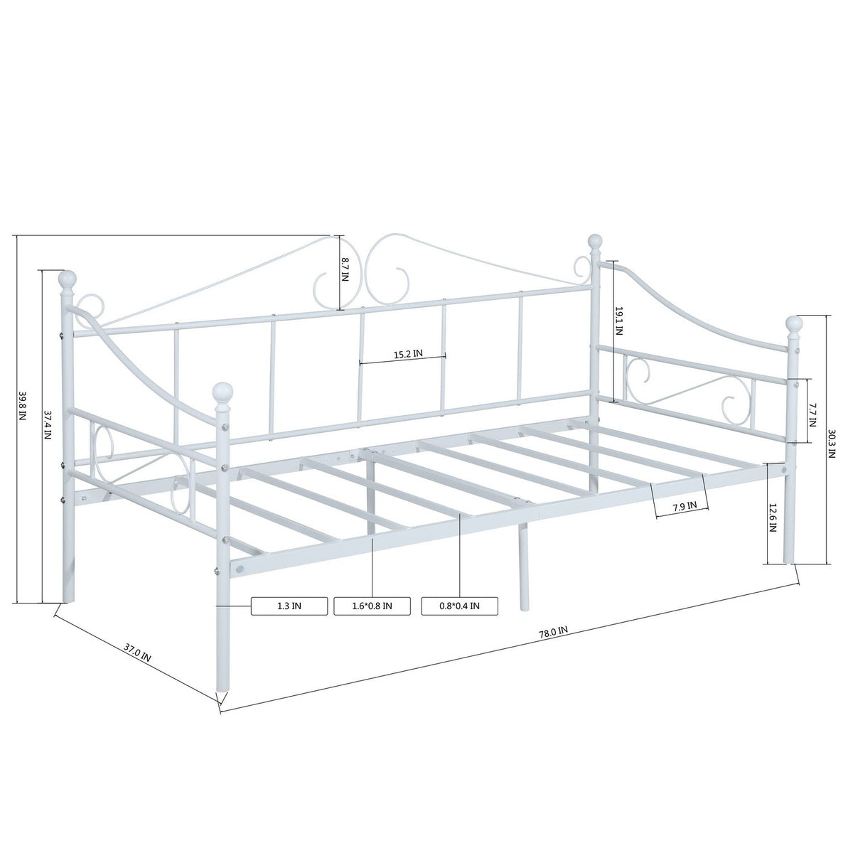 Avio White Daybeds