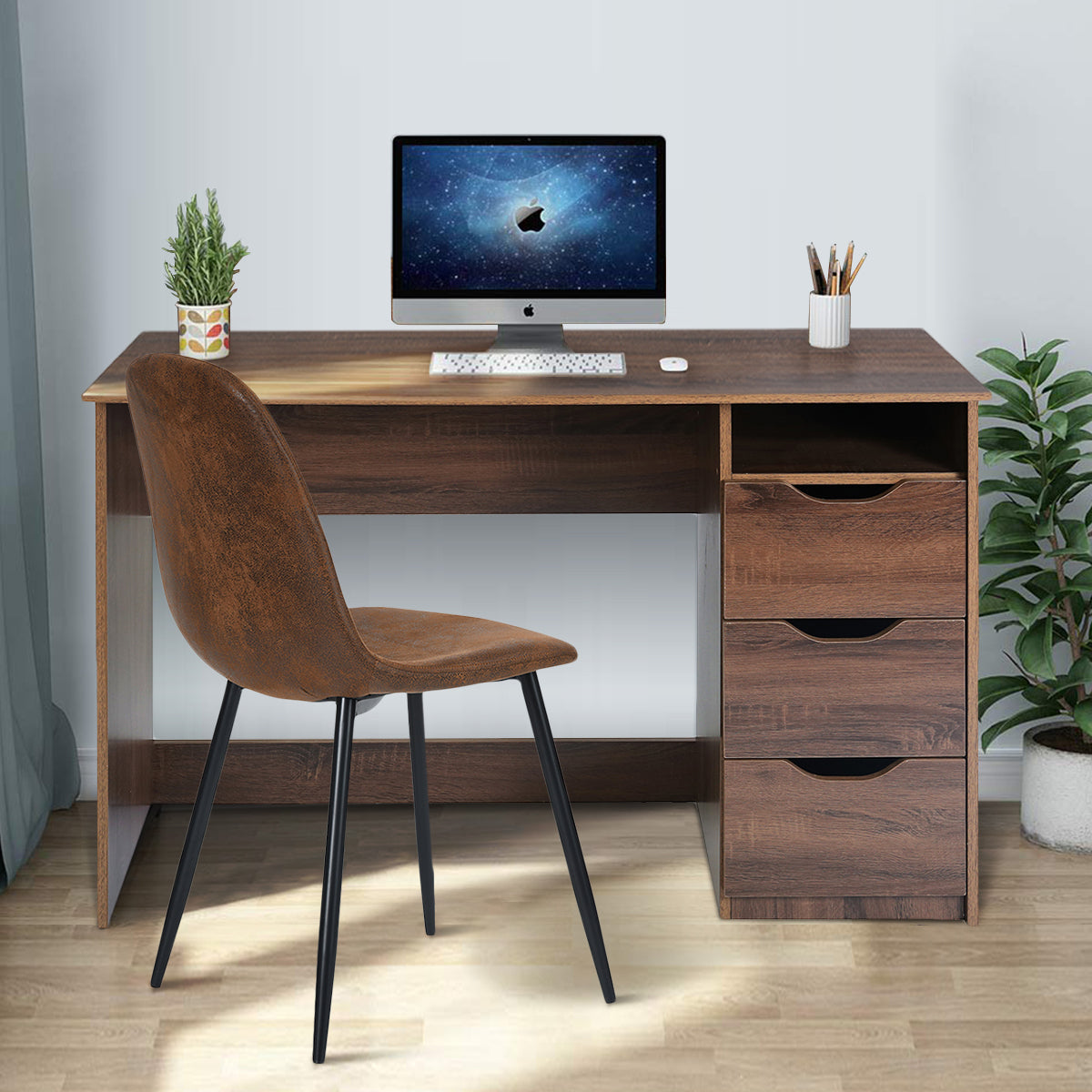 Baal Walnut Office Desk