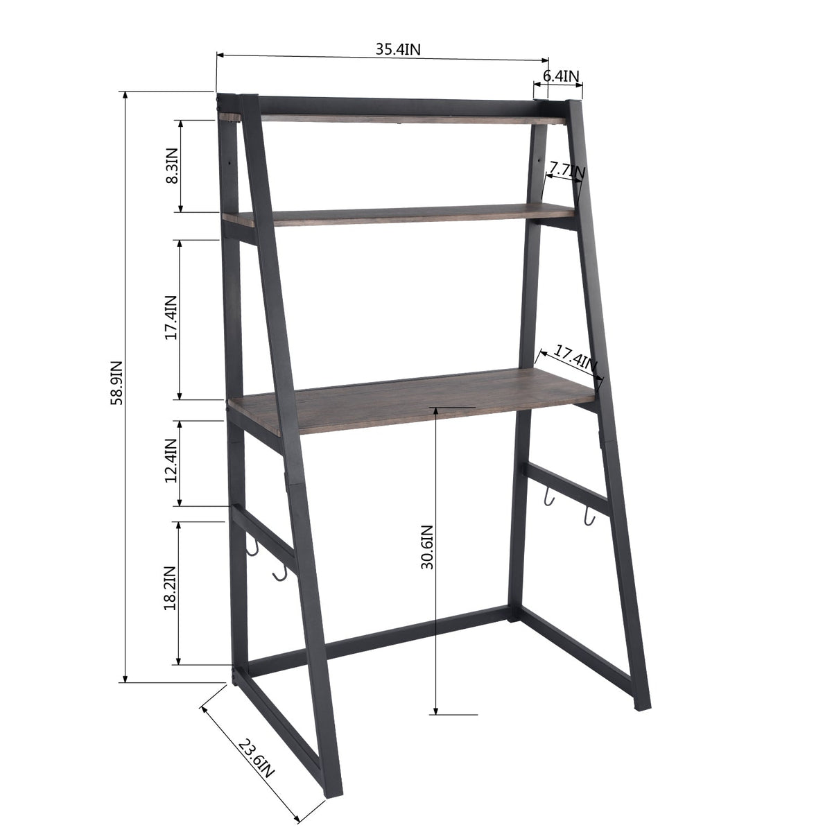 Blume Office Desk With Shelf