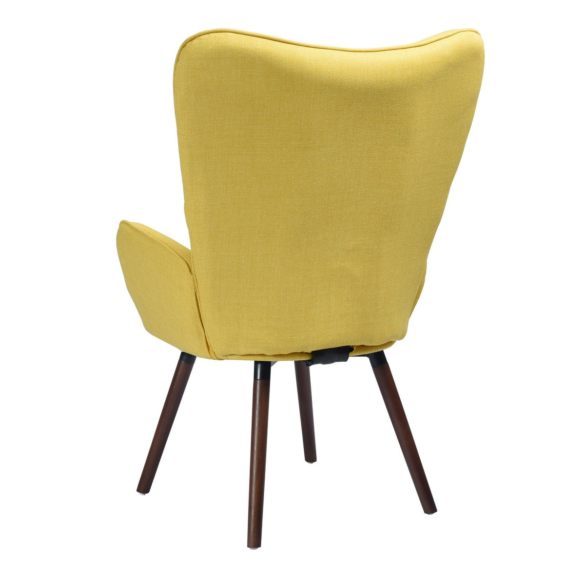 Bogdan Yellow Dark Wood Leg Accent Chairs