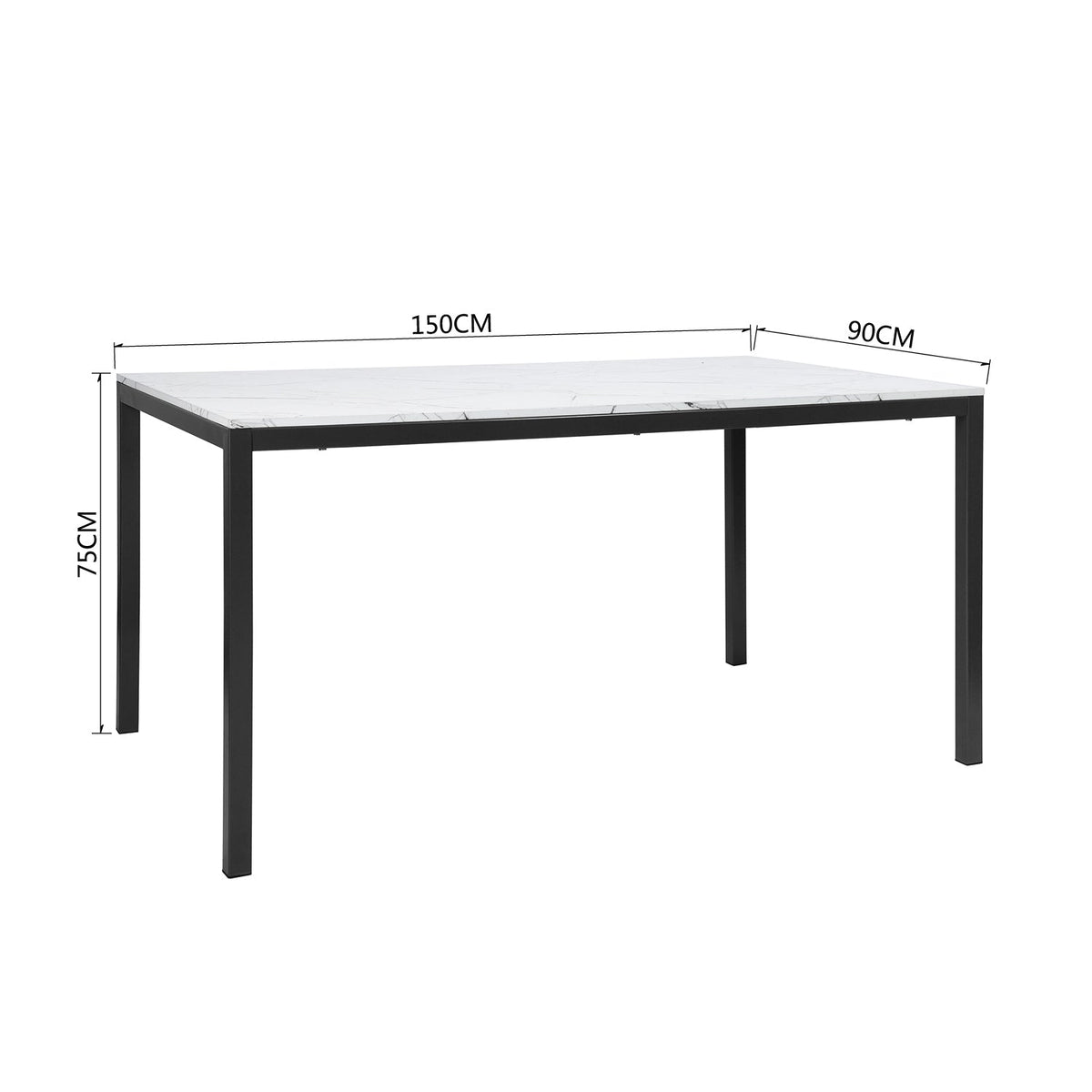 Brandt Black Leg Dining Tables