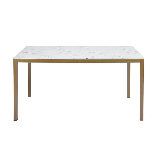 Brandt Gold Leg Dining Table
