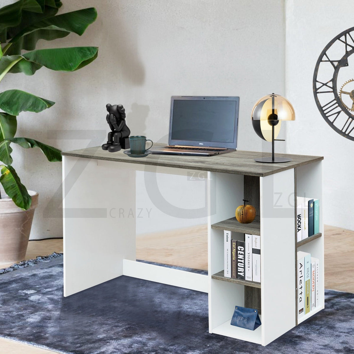 Brenton Grey Wood Desks
