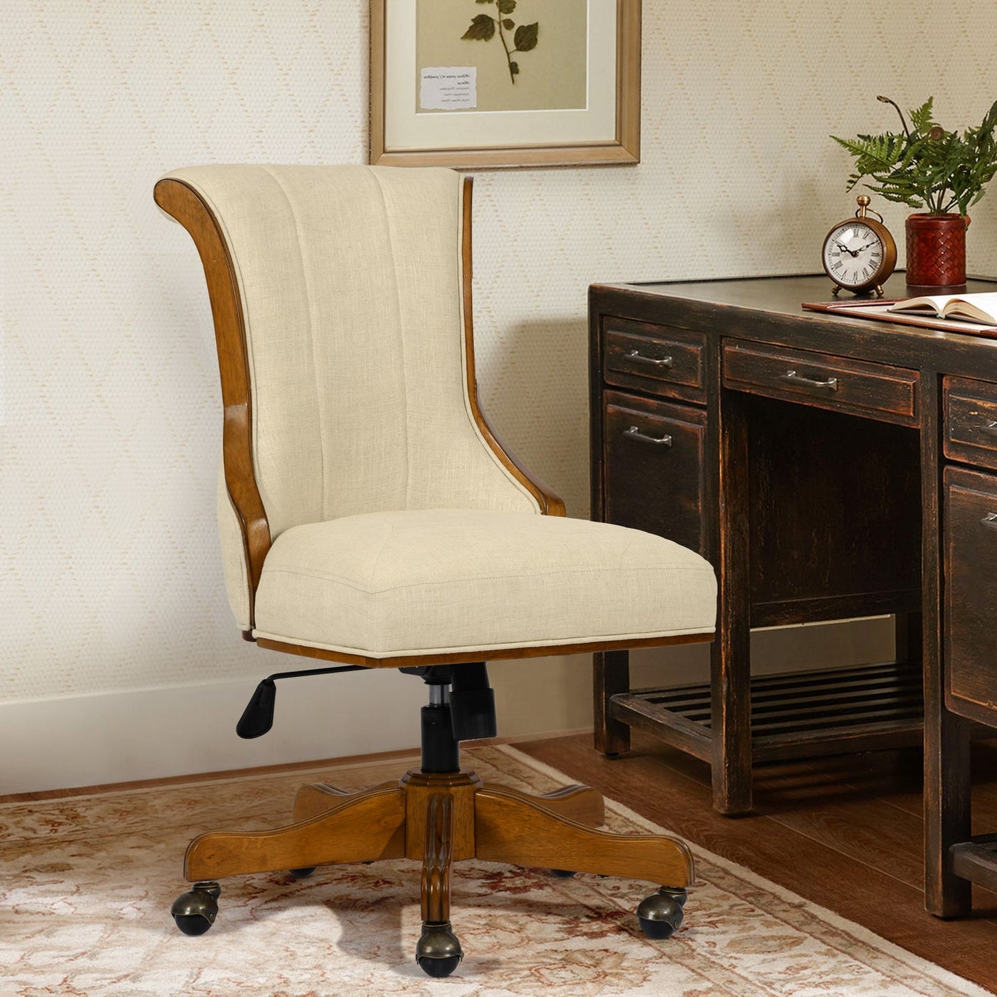 Brigid Beige Office Chair