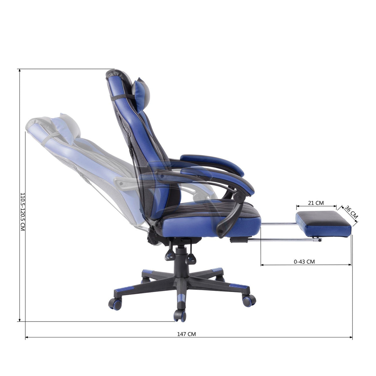 Burgendy Blue Game Chairs