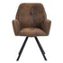 Calf Suede Brown Dining Chairs