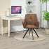 Calf Suede Brown Dining Chairs