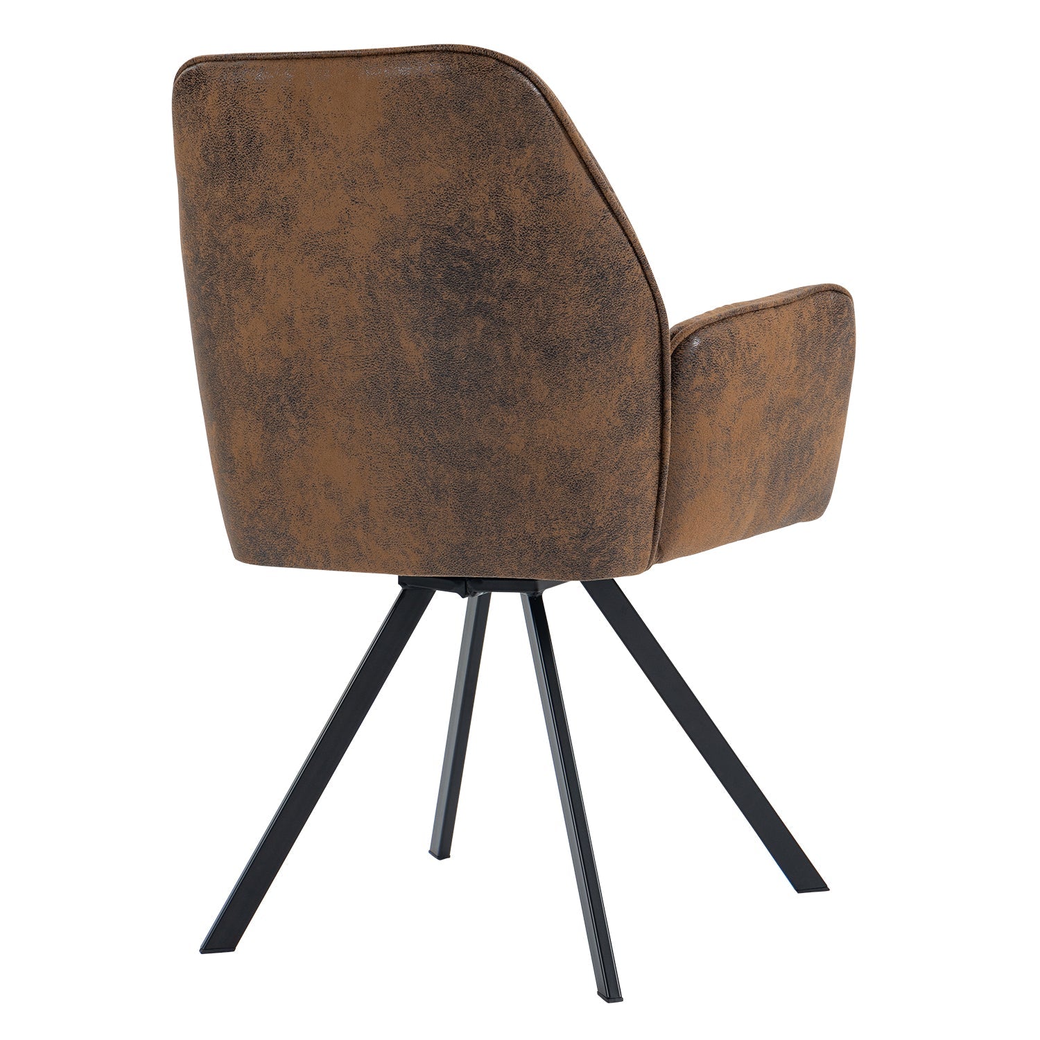 Calf Suede Brown Dining Chairs