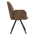 Calf Suede Brown Dining Chairs