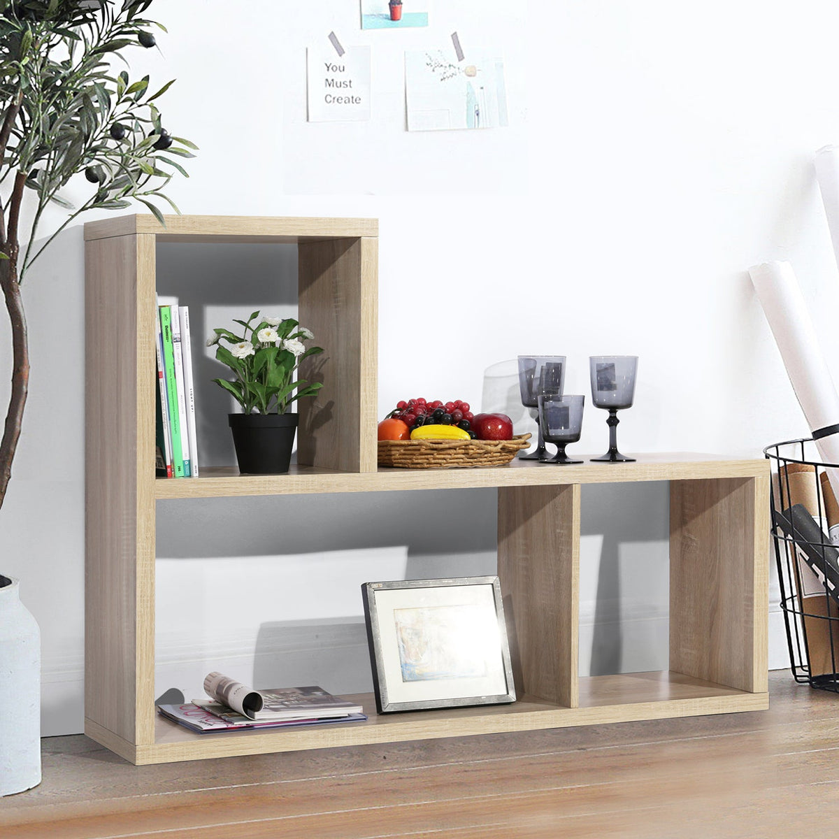 Carlotta Beech Bookcases