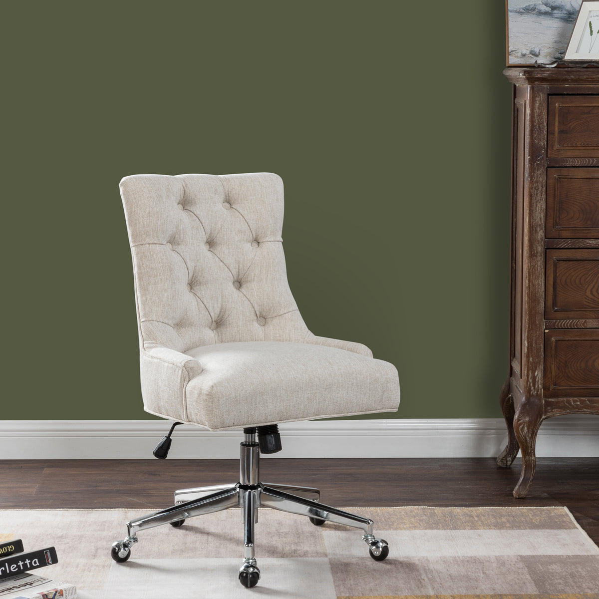 Chaden Beige Office Chairs