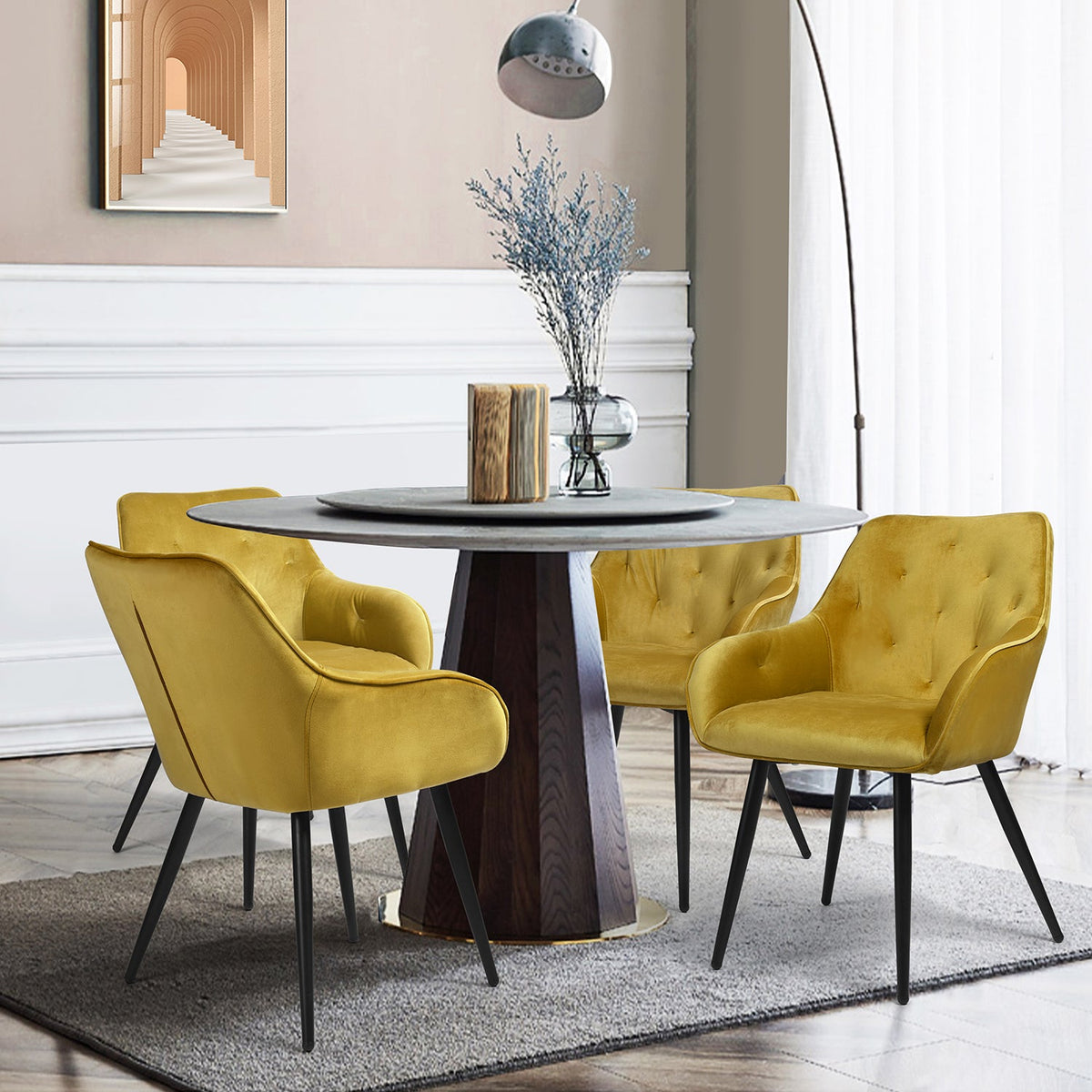 Chandler Yellow Dining Chair