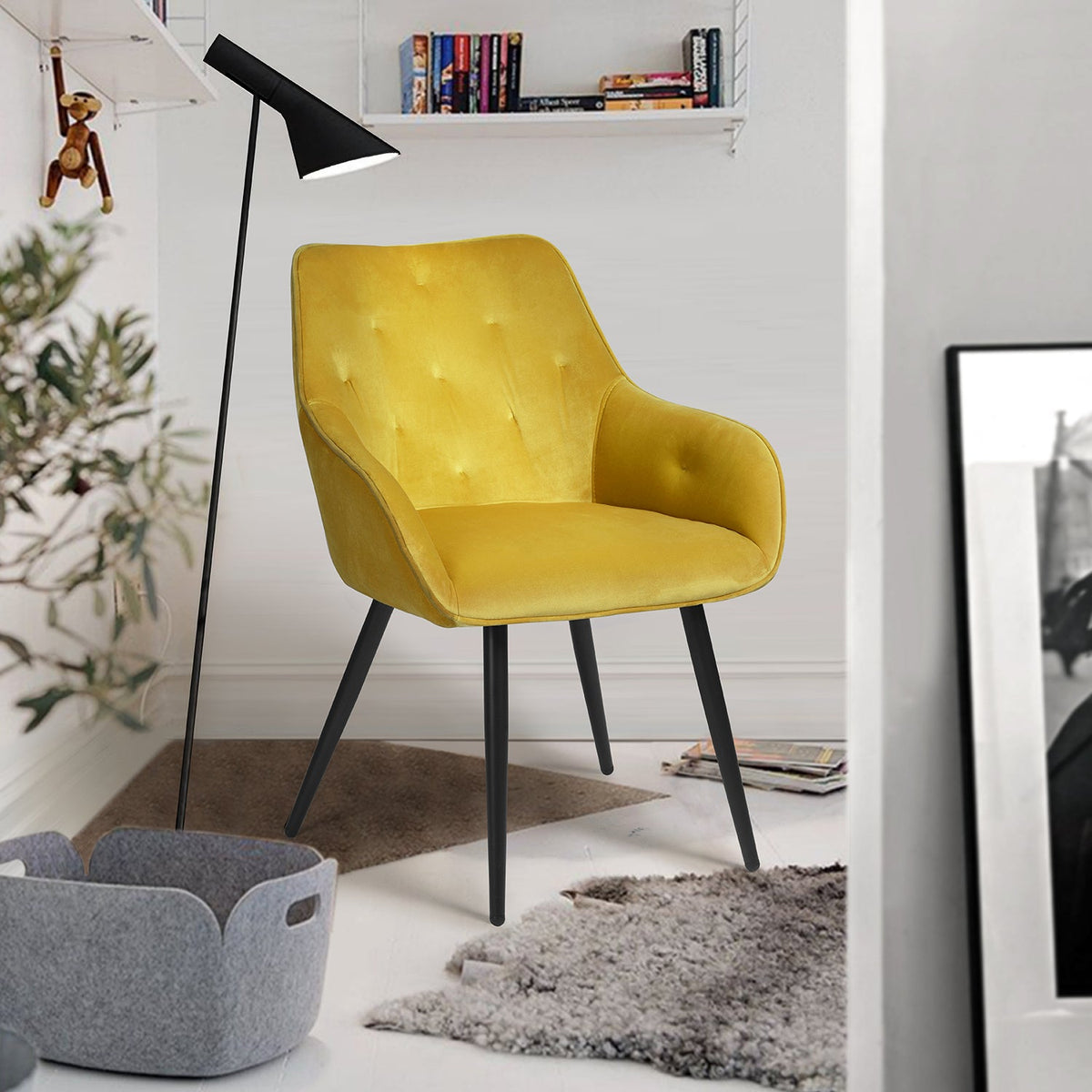 Chandler Yellow Dining Chair