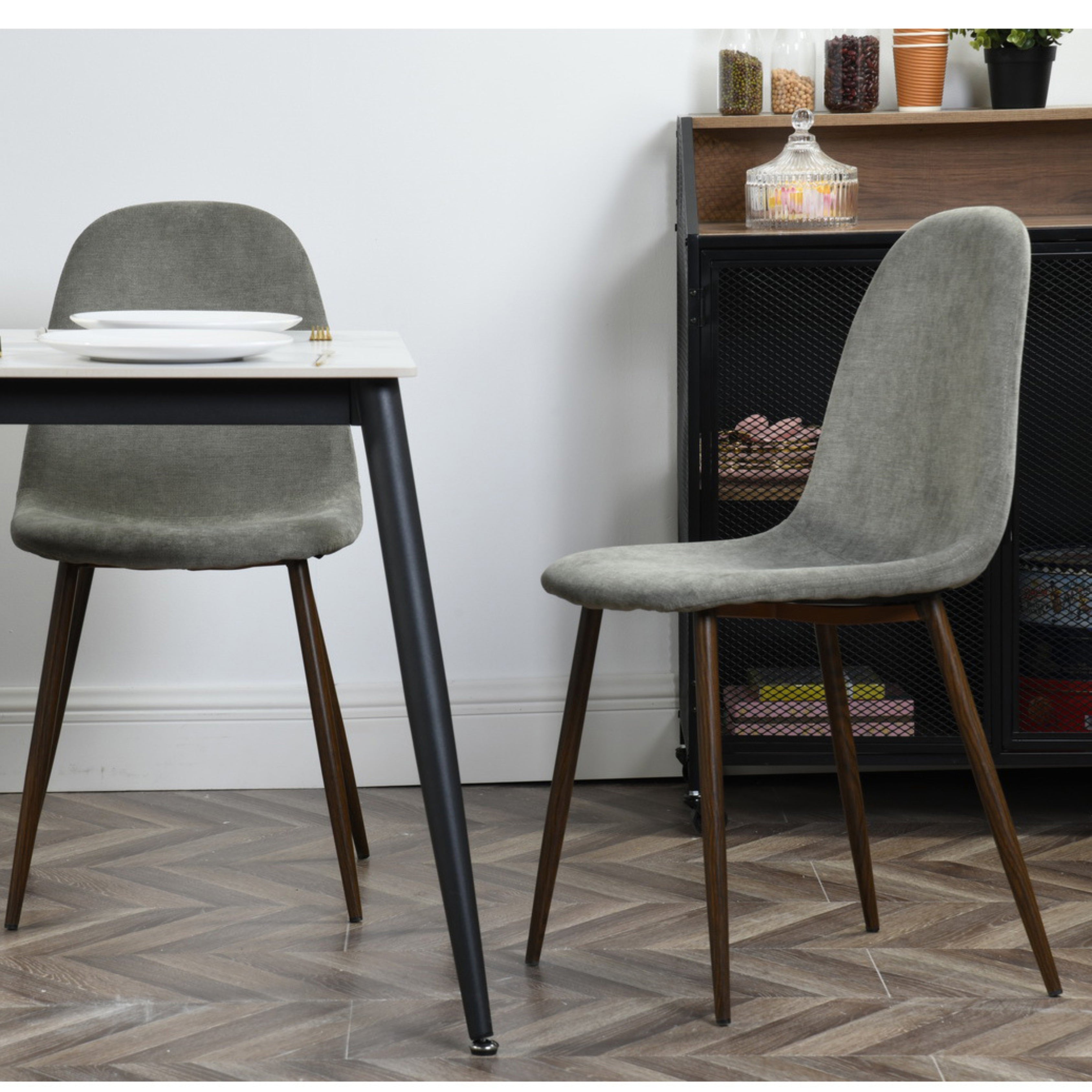 Charlton Terry Grey Dining Chairs