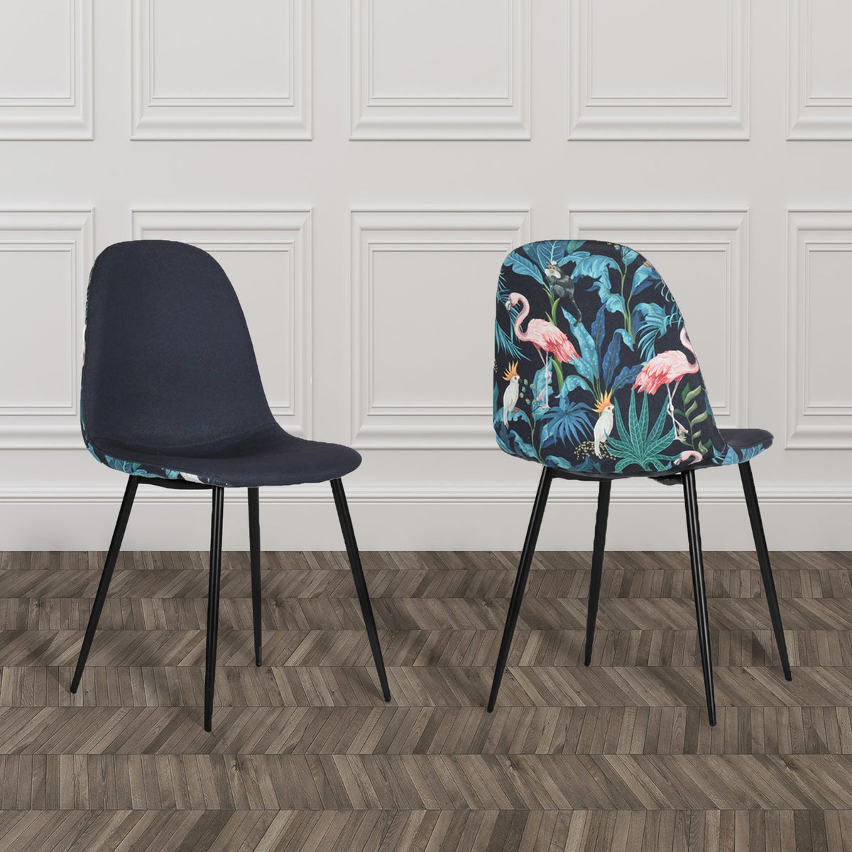 Charlton Tropical Printed Dining Chairs