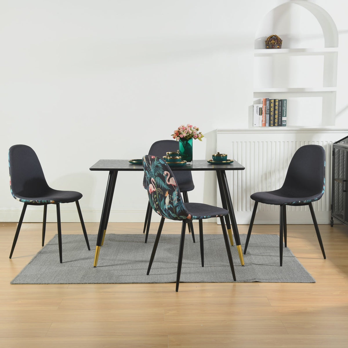 Charlton Tropical Printed Dining Chairs