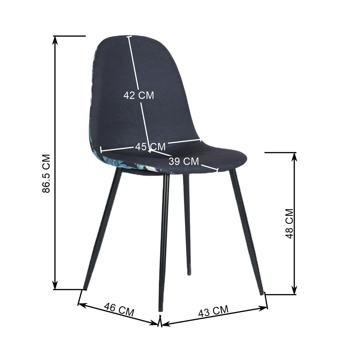 Charlton Tropical Printed Dining Chairs