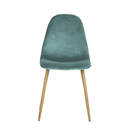 Charlton Velvet Aqua Dining Chairs
