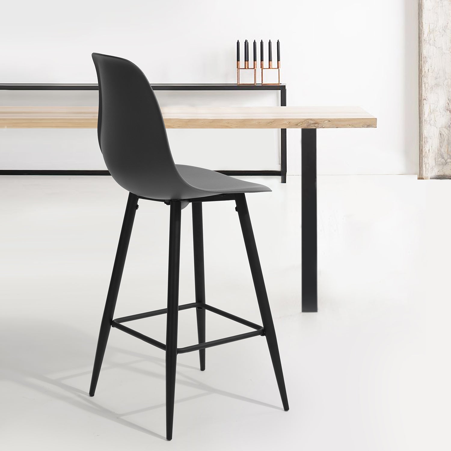 Charlton Pp Grey Bar Stool
