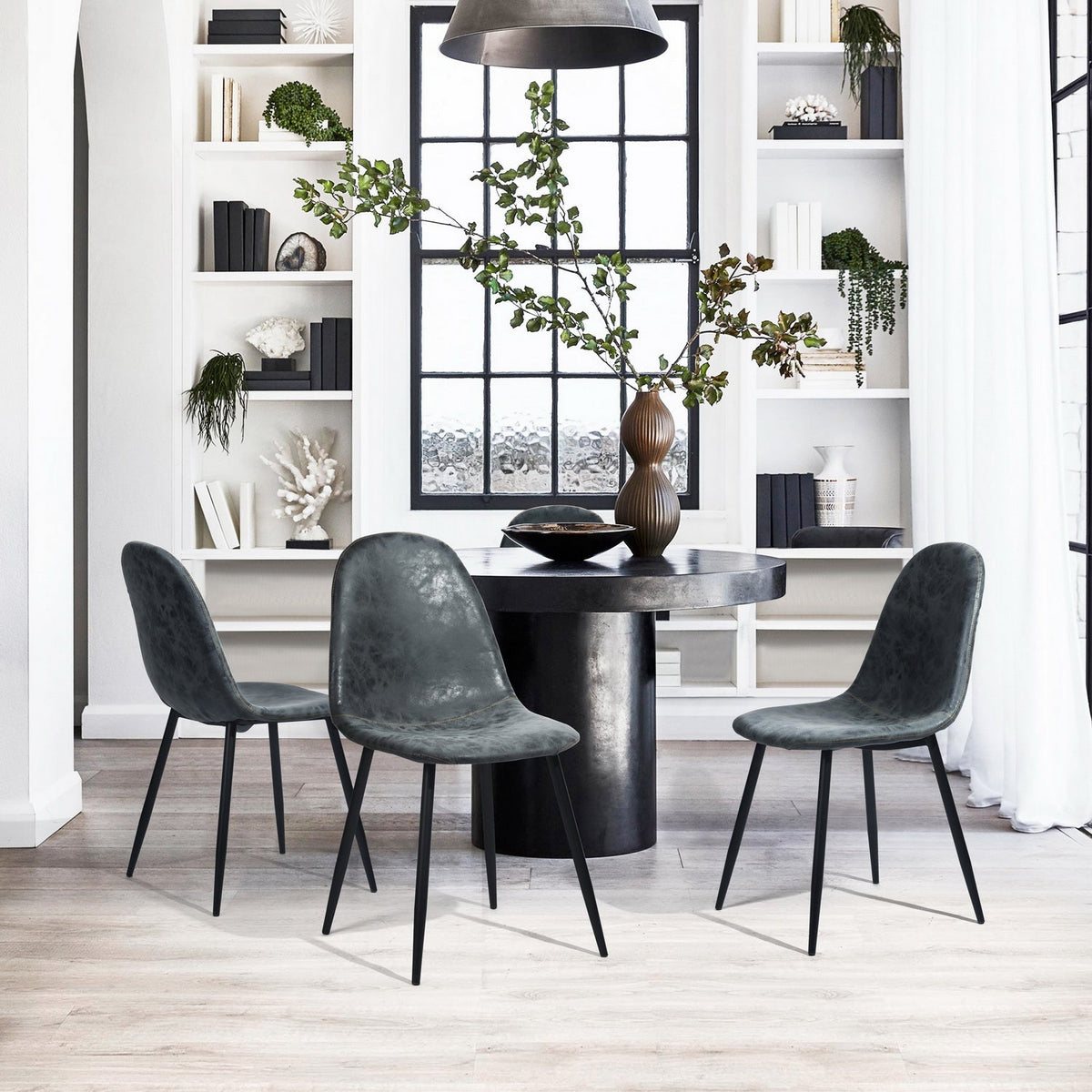 Charlton Vintage Black Dining Chair