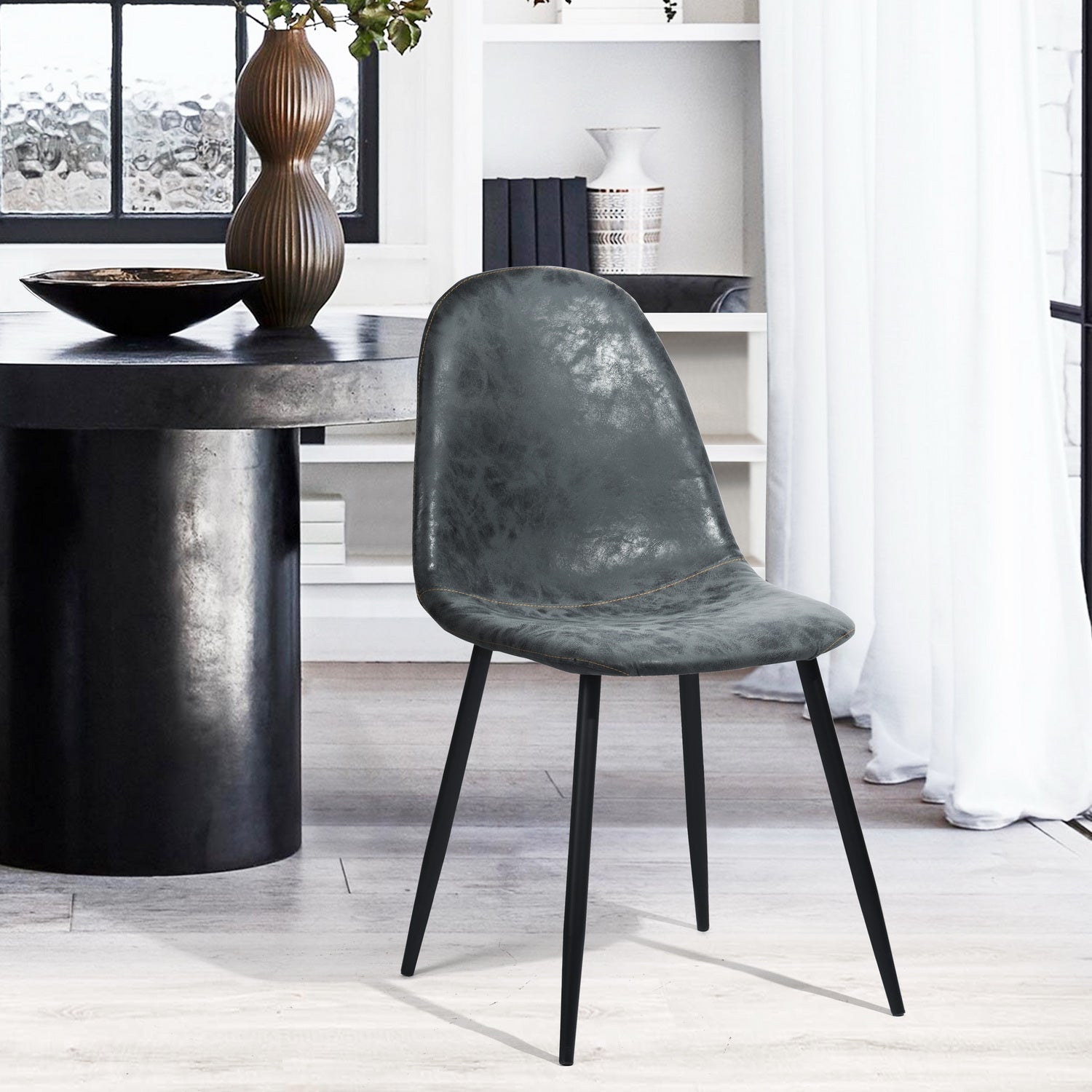Charlton Vintage Black Dining Chair