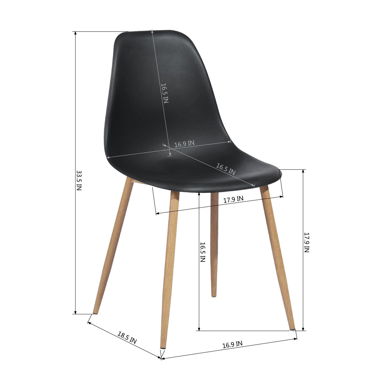 Charlton Black Pp Dining Chair
