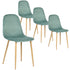 Charlton Velvet Aqua Dining Chair(Set Of 4)