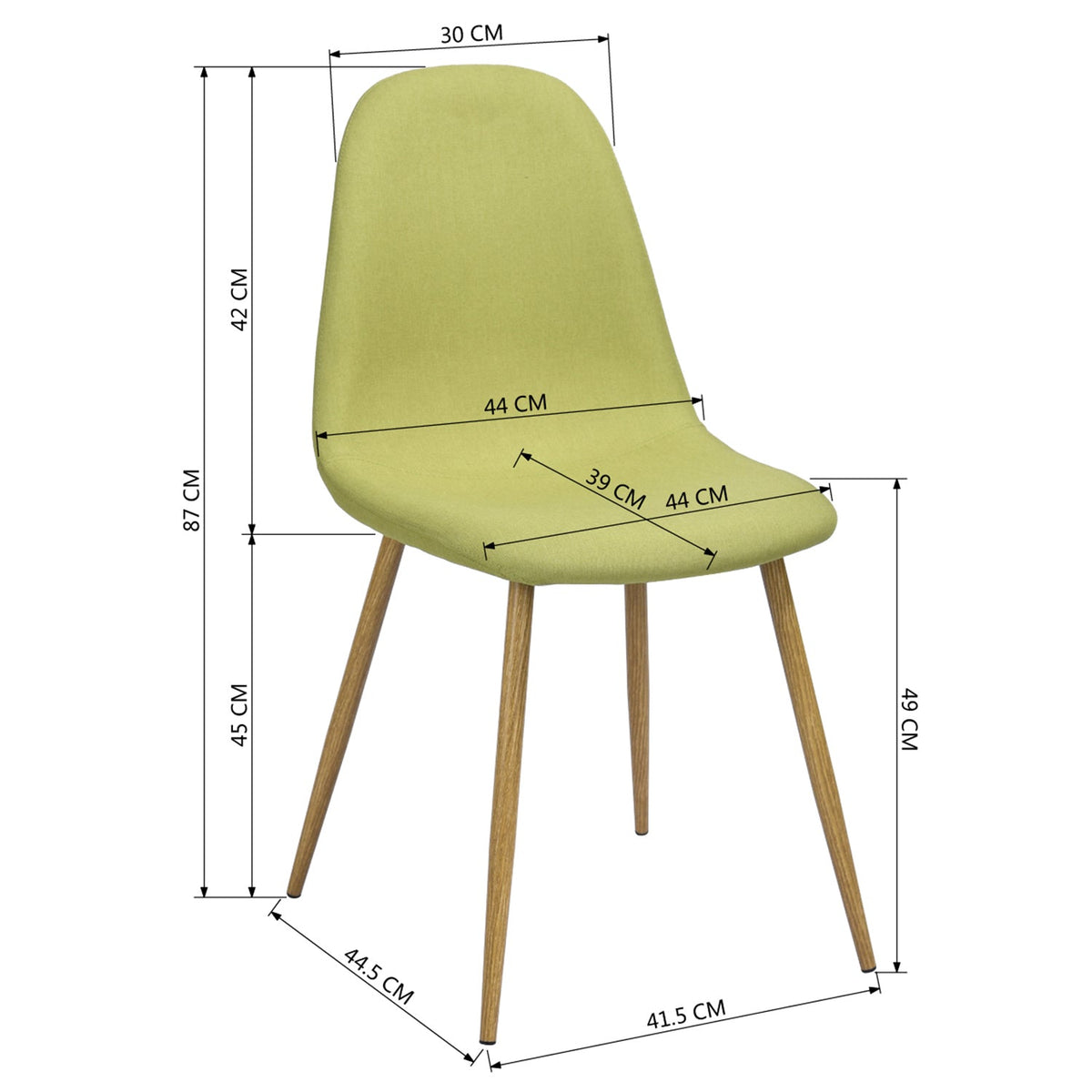 Charlton Yellow Dining Chair