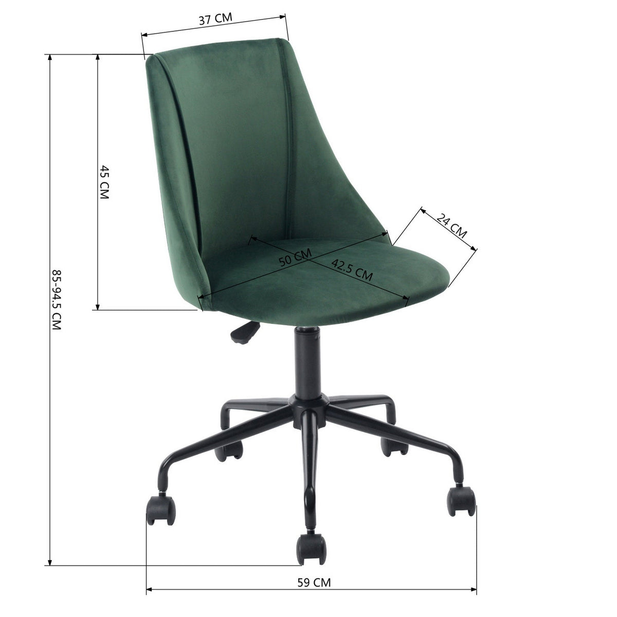 Cian Green Office Chairs