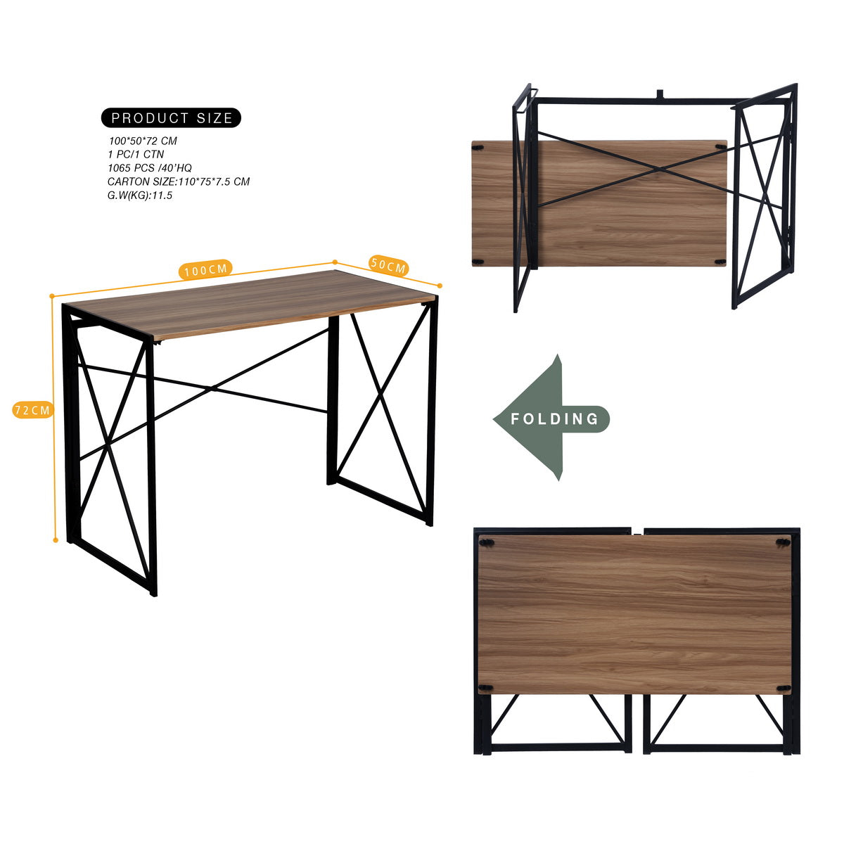 Clarke Wood Office Desk