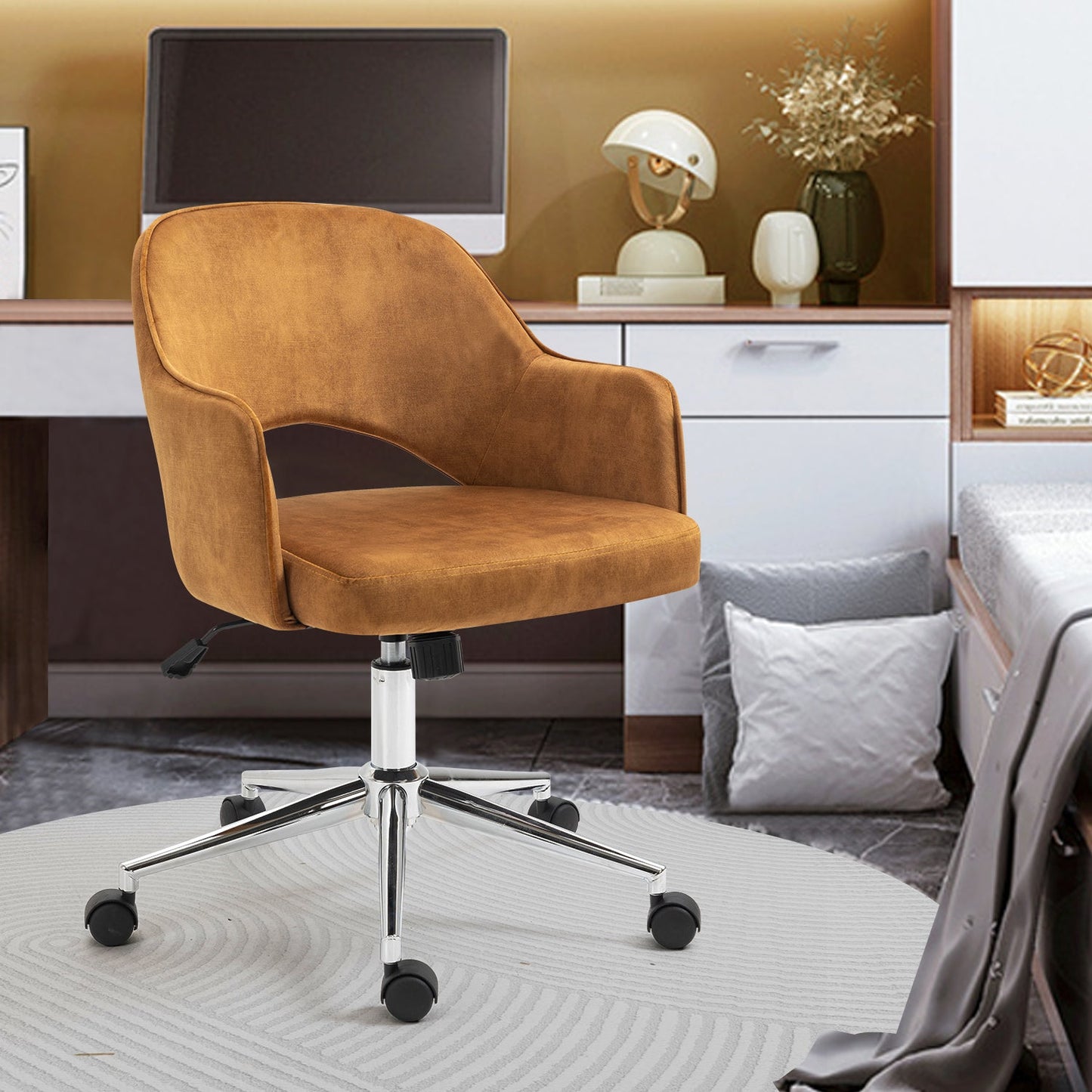 Clarkson Mustand Chrome Office Chairs