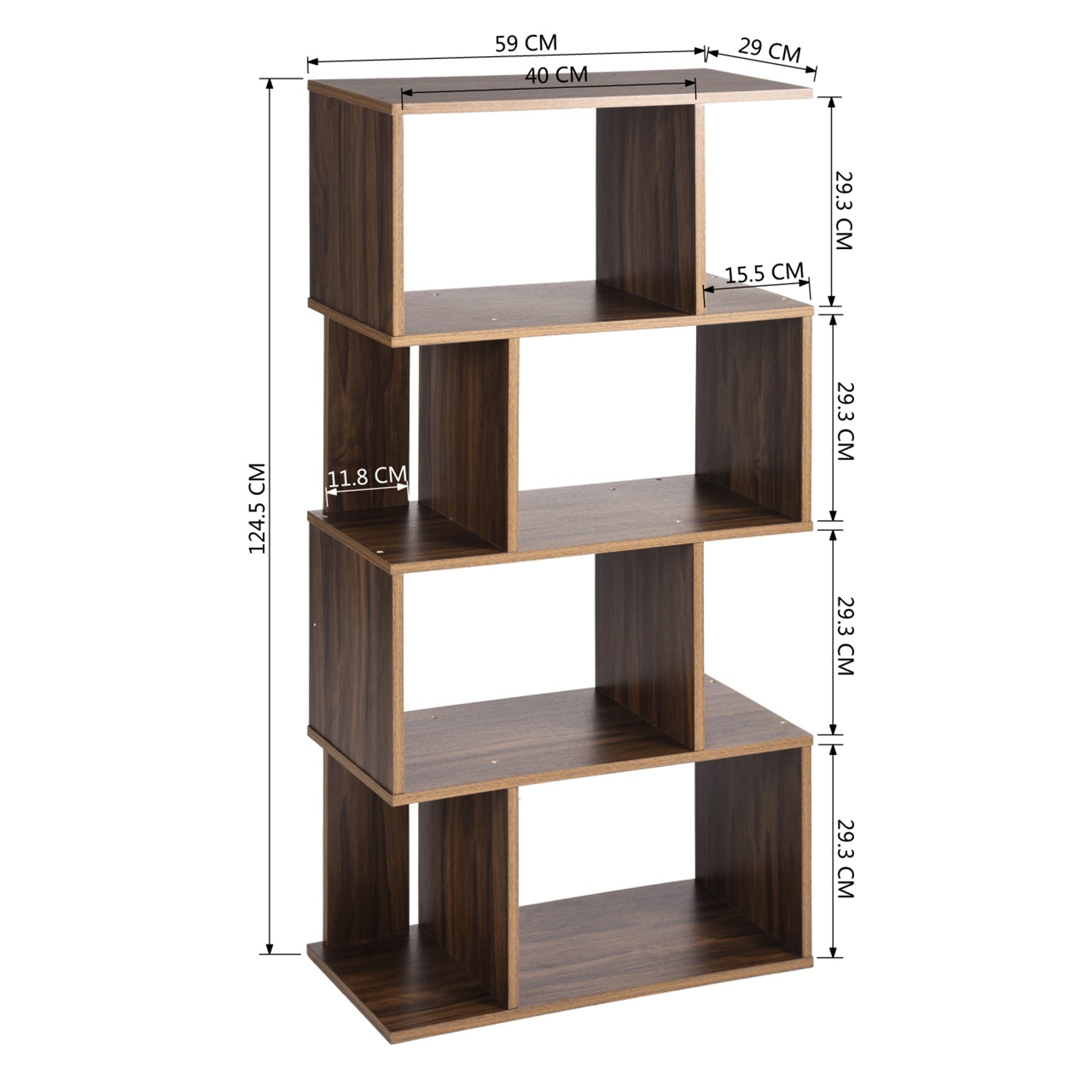 Concord Walnut Bookcases