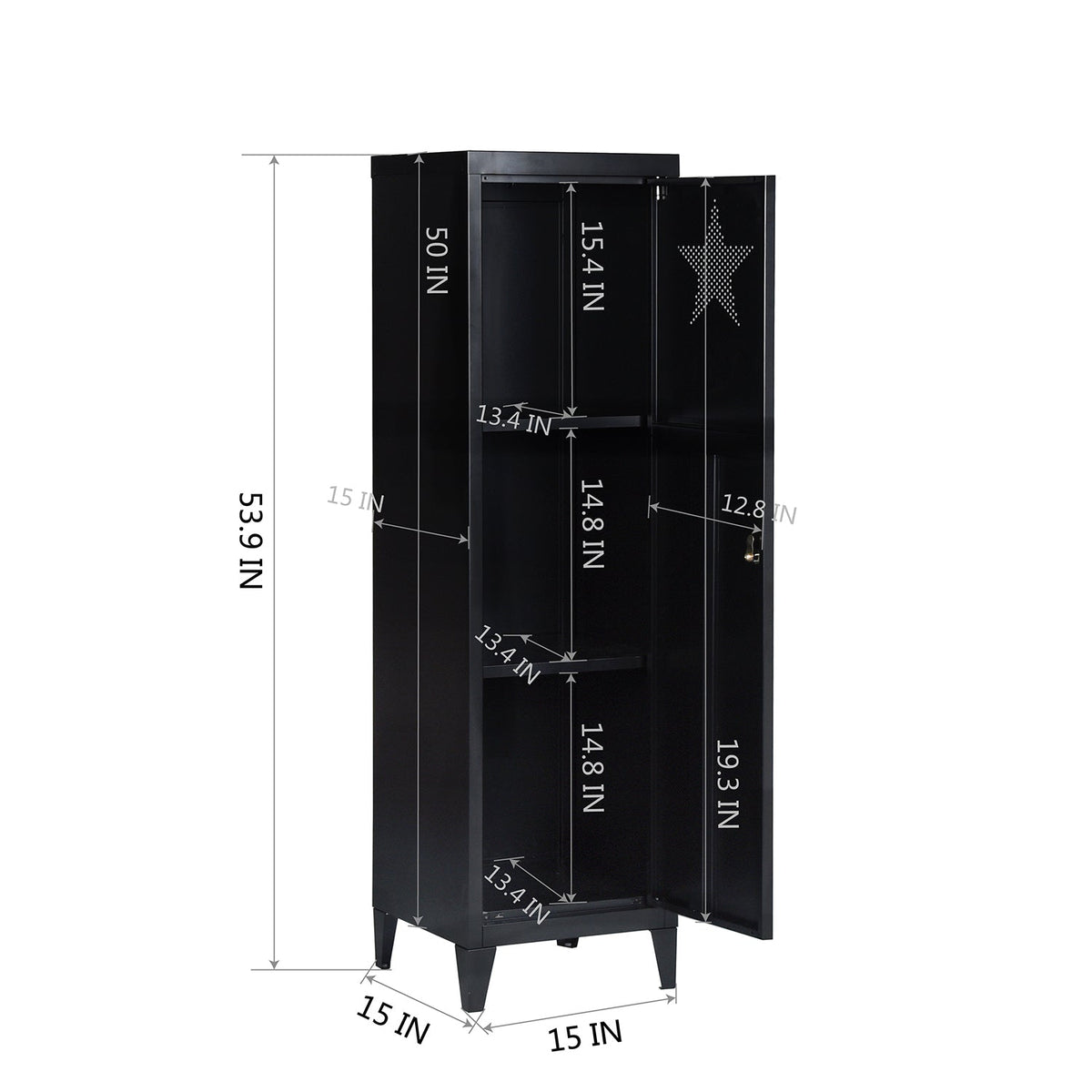 Councilbluffs Black Stars Accent Chests / Cabinets