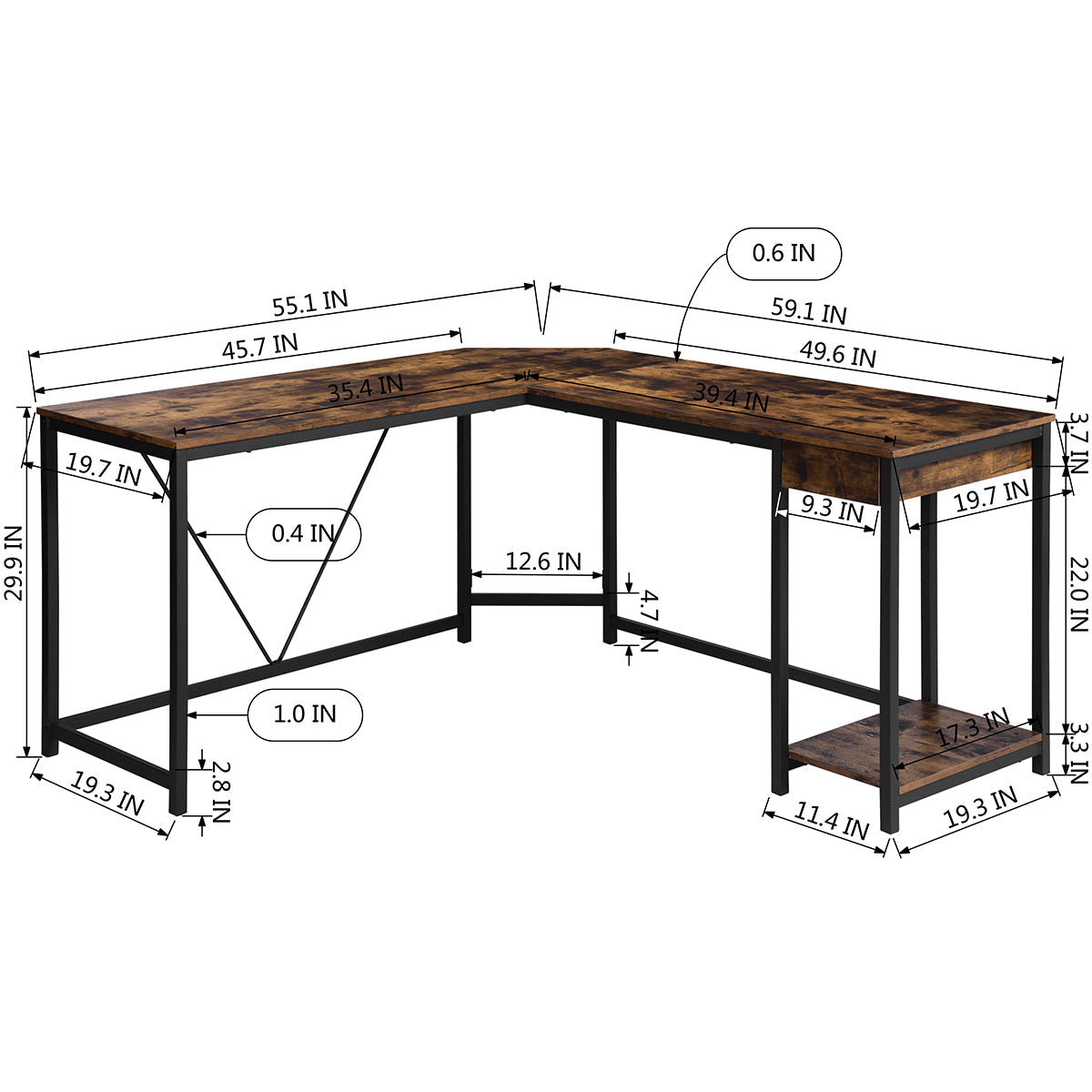 Crape Office Desk