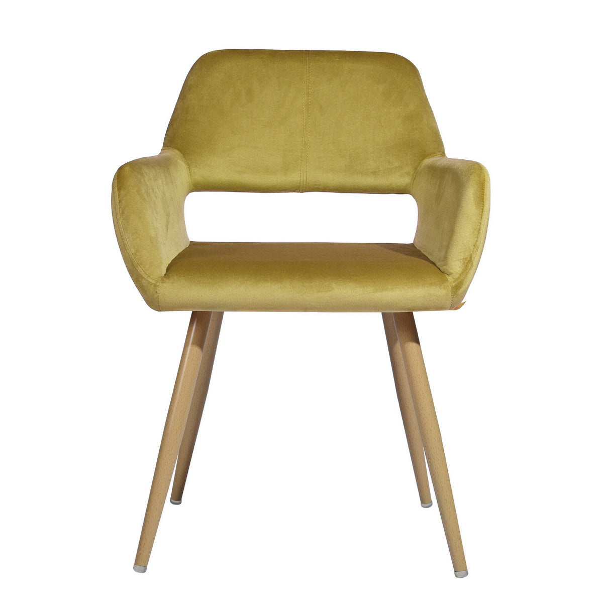 Cromwell Velvet Yellow Ⅰ Dining Chair