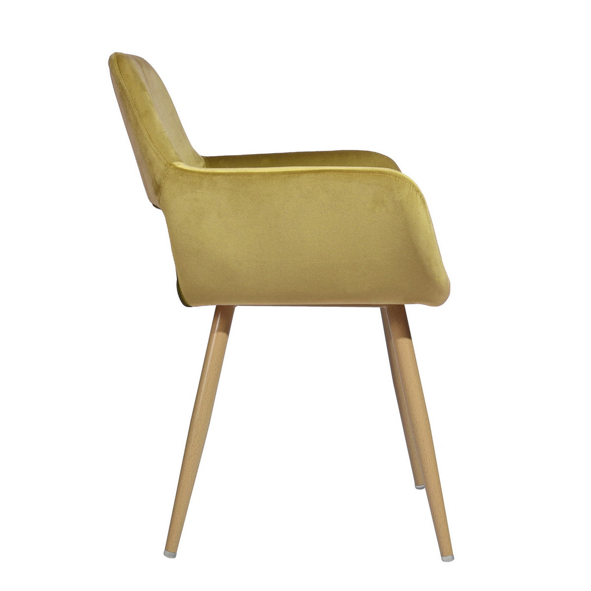 Cromwell Velvet Yellow Ⅰ Dining Chair