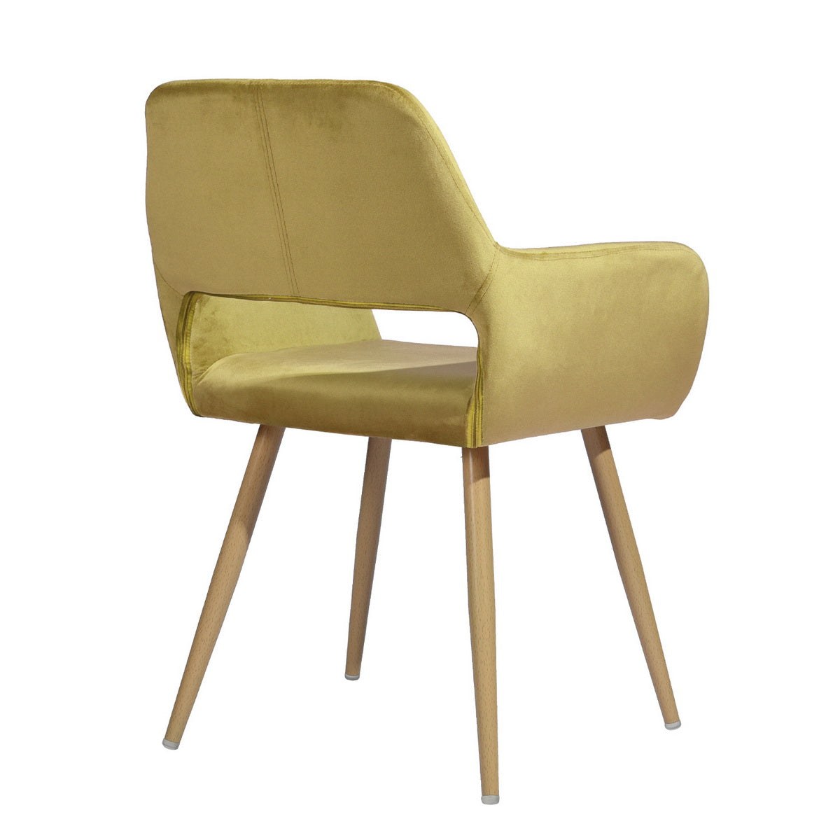 Cromwell Velvet Yellow Ⅰ Dining Chair